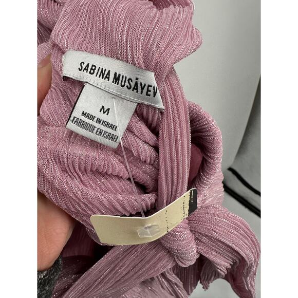 Sabina Musayev NWOT Shaylee Flutter Sleeve Low Back Dress in Lavender // M - Picture 15 of 15